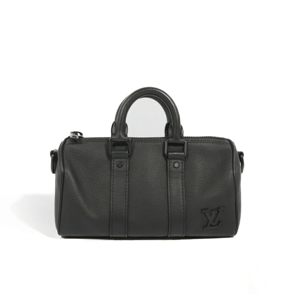 Louis Vuitton Handbag Keepall Bag Black Taurillon Aerogram LV XS Shoulder
